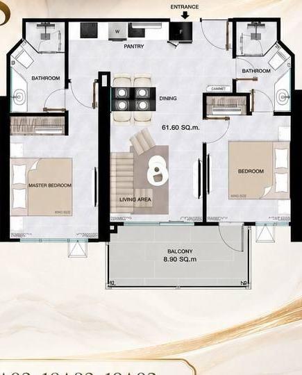2-спальная квартира 70,5 м² в Copacabana Coral Reef — фото 3