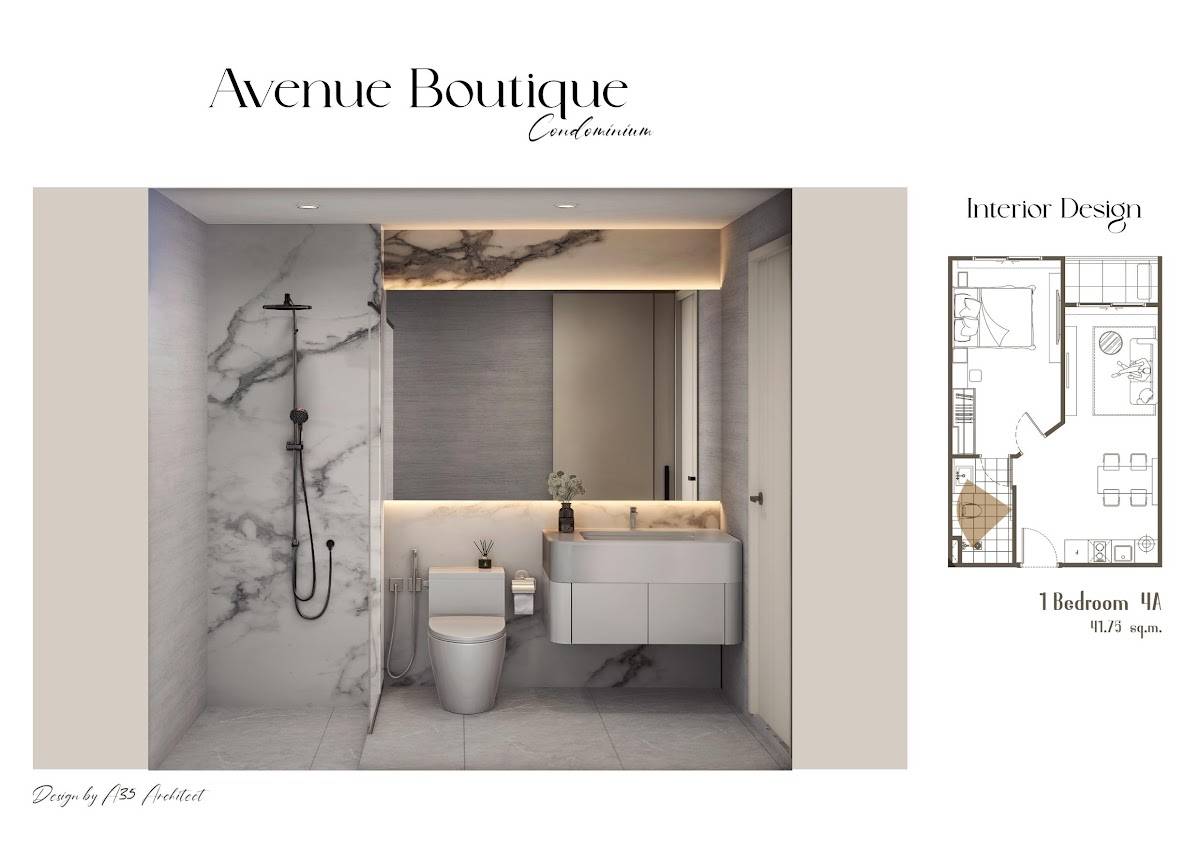 1-спальная квартира 34,85 м² в Avenue Boutique Condominium — фото 10