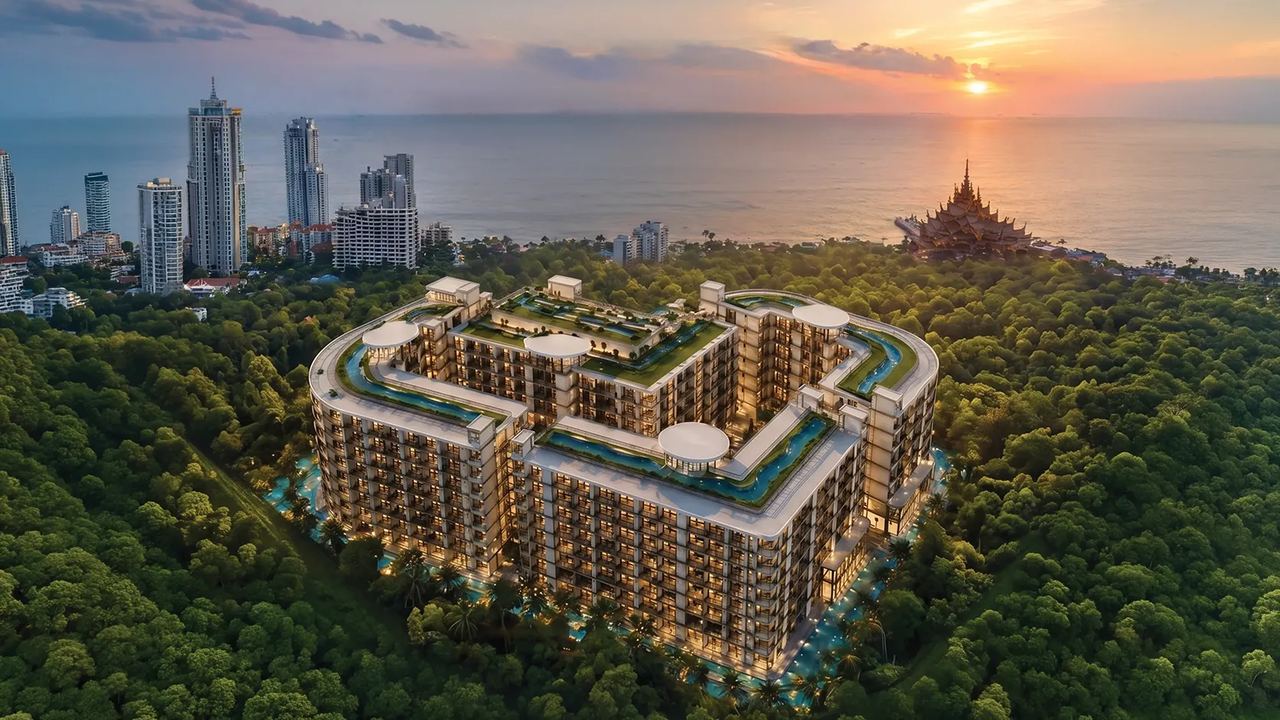 1-спальная квартира 40 м² в Love It Wongamat Beach — фото 1